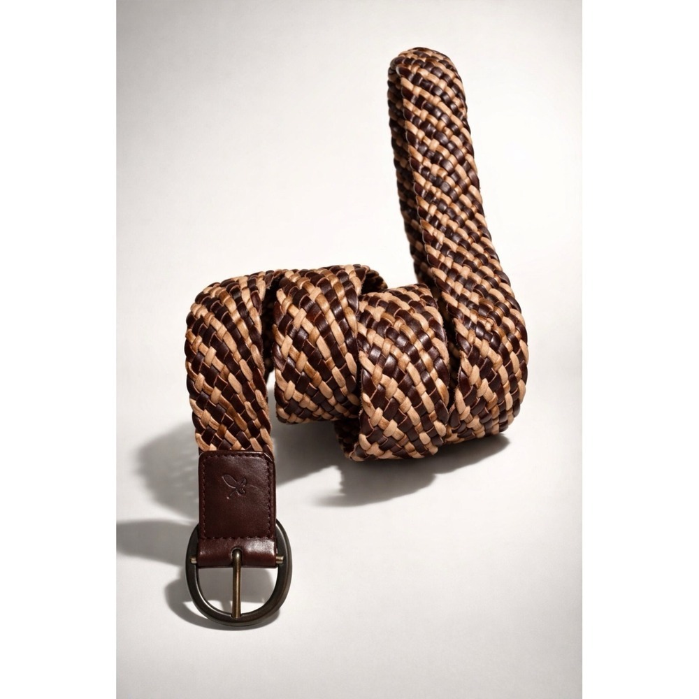 American Eagle Braided Belt Boho Revival
Two-Tone CottageCore Leather-L
